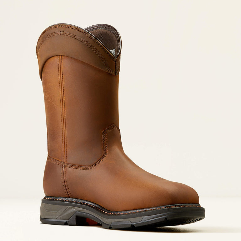 Ariat Distressed Brown Workhog XT Wellington Waterproof Carbon Toe Men's Work Boot 10050833