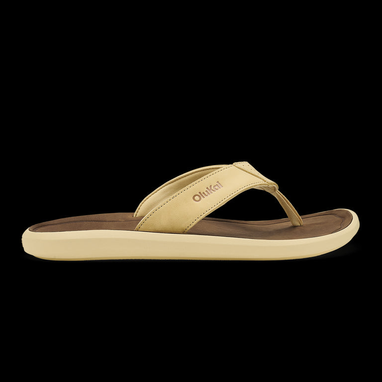 Olukai Toasted Coconut/Tan Pili Men's Waterproof Leather Sandals 10553-TC34