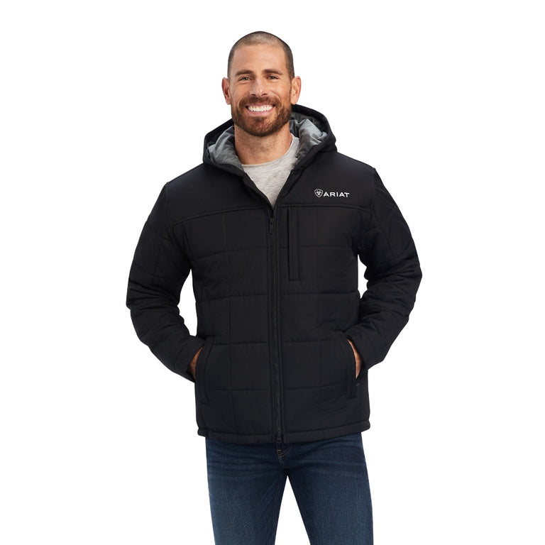 Ariat Black Crius Men's Hooded Insulated Jacket 10041649