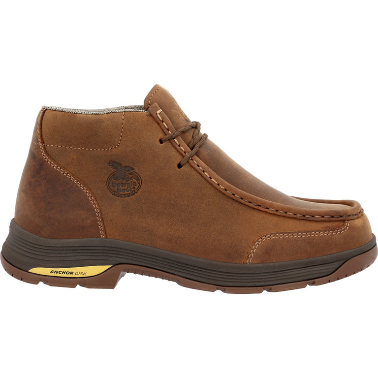 Georgia Boot Brown Athens Superlyte Men's Waterproof Wallabe Boots GB00646