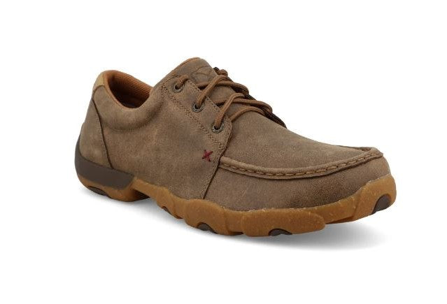 Twisted X Brown  Ultralite X Driving Moc Men's Boat Shoes MDMU003