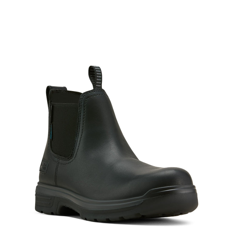 Ariat All Black Turbo Chelsea CSA Waterproof Men's Carbon Toe Work Boots 10060898