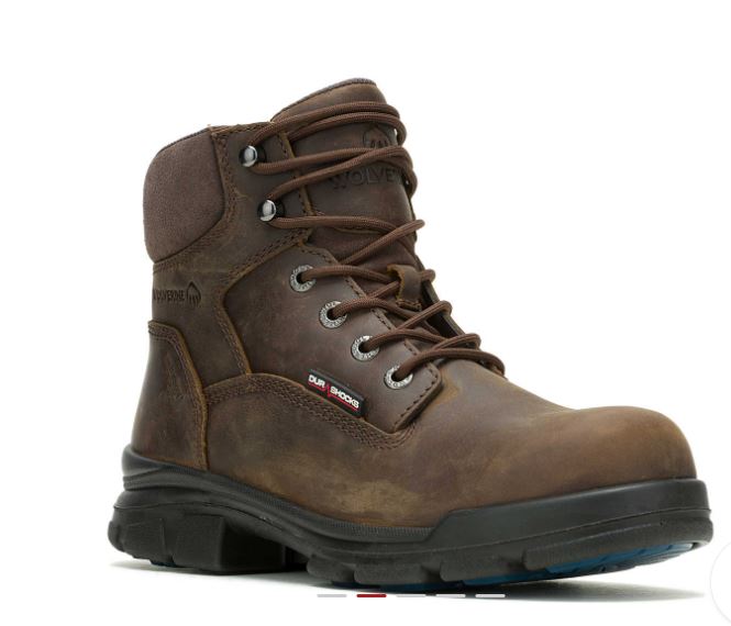 Wolverine Dark Brown Men's Durashocks SR Icon 6 inch Work Boots W240023